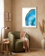 Blue Agate framed in a tender room thumbnail