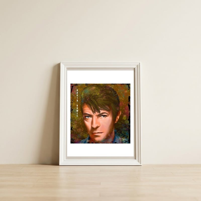 David Bowie — framed, leaning against the wall