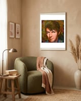 David Bowie framed in a tender room thumbnail
