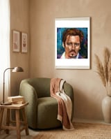 Johnny Depp framed in a tender room thumbnail