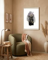 Abstract watercolour calm before the storm framed in a tender room thumbnail
