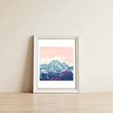 Memories of a sky palette — framed, leaning against the wall thumbnail