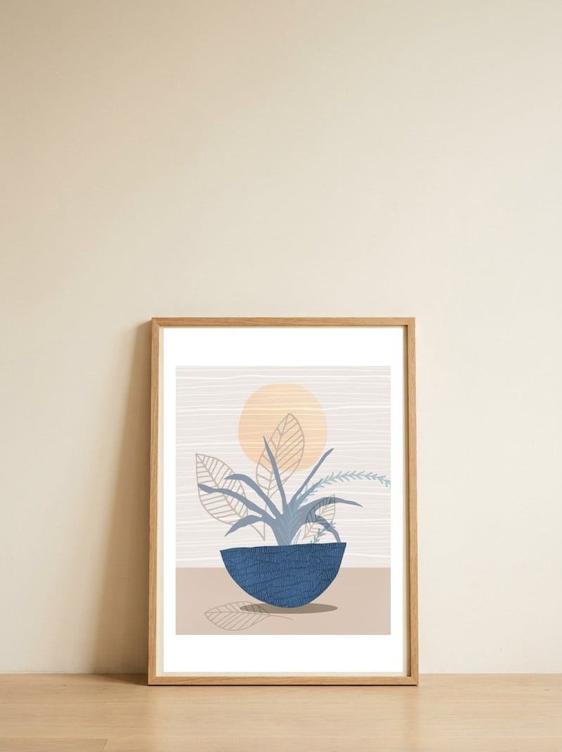 Brunch On The Patio — framed, leaning against the wall