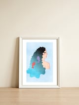 Pisces — framed, leaning against the wall thumbnail