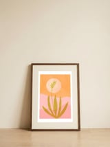 Desert Moon With Agave — framed, leaning against the wall thumbnail