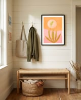 Desert Moon With Agave framed in a relaxed room thumbnail