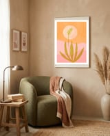 Desert Moon With Agave framed in a tender room thumbnail