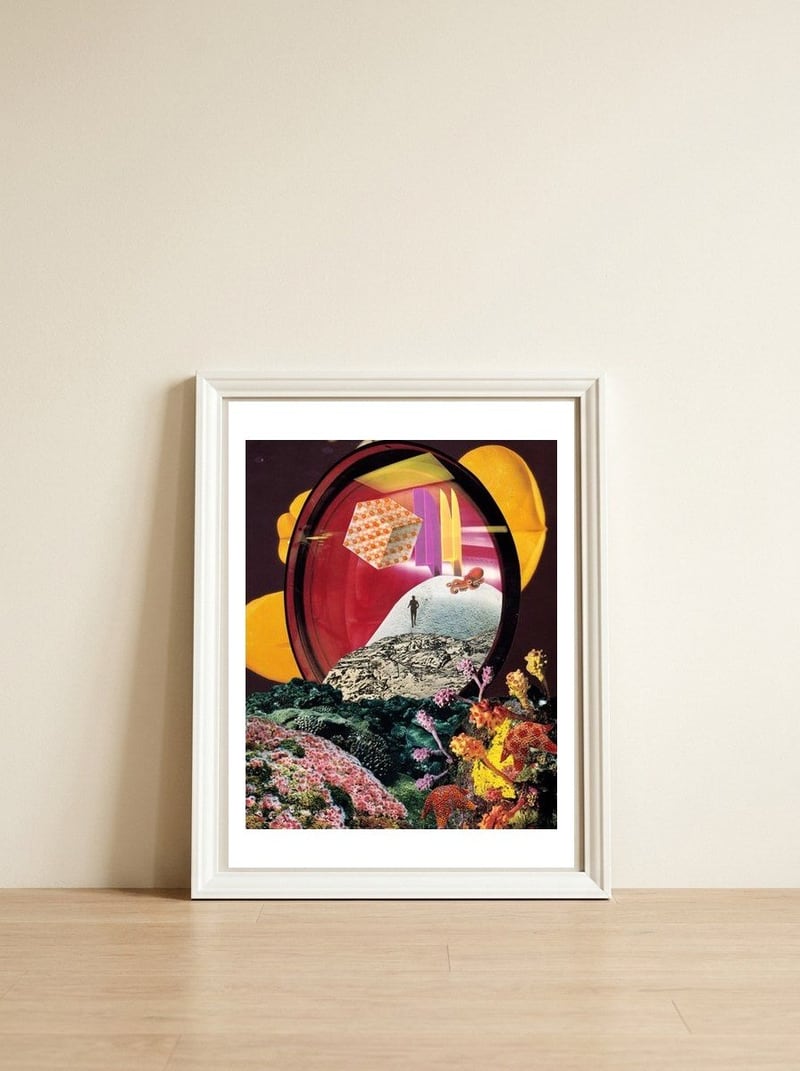 The Gate — framed, leaning against the wall