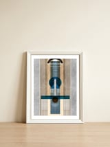 Mid Century 1 — framed, leaning against the wall thumbnail