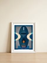 Mid Century 5 — framed, leaning against the wall thumbnail