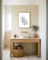 Palm leaf framed in a breezy room thumbnail