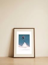 Mountain Love Skier — framed, leaning against the wall thumbnail