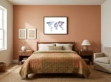 Mantika World Map framed in a crafted room thumbnail