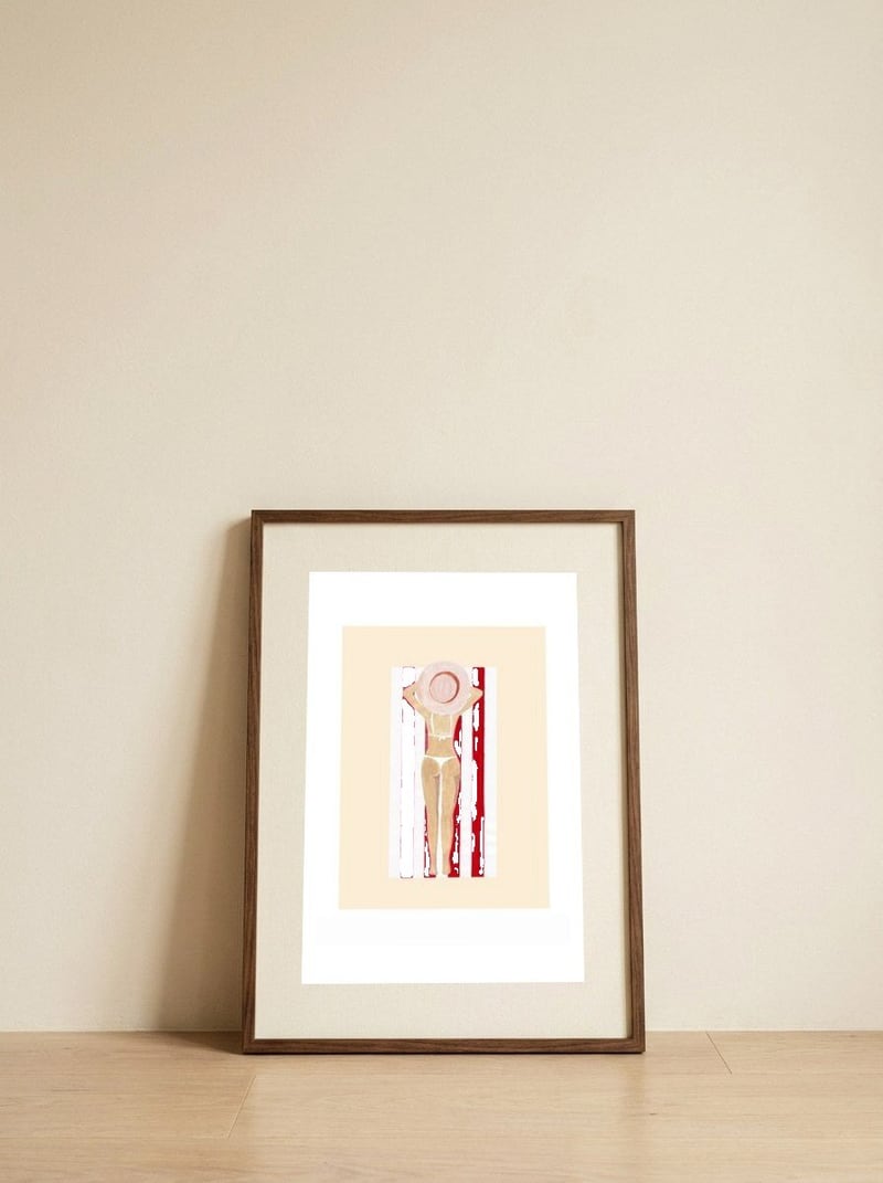 Salt&Surf Main Beach — framed, leaning against the wall