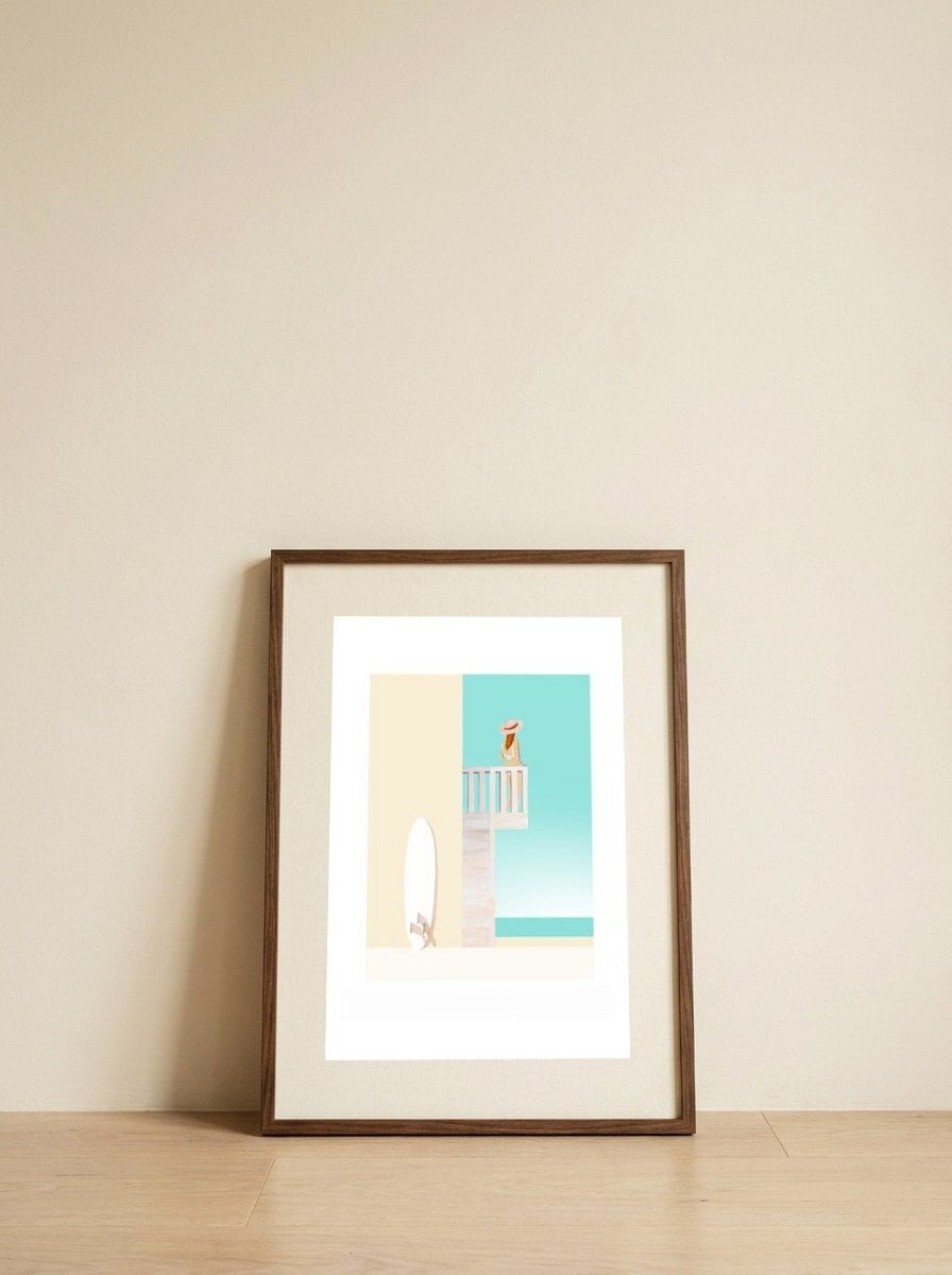 Salt&Surf Oceanbeach Road — framed, leaning against the wall