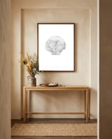 Salt&surf Scallop Waves framed in a welcoming room thumbnail