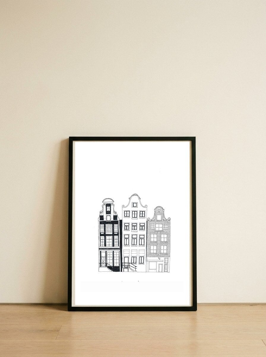 Amsterdam — framed, leaning against the wall