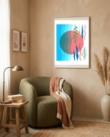 Summer Waves framed in a tender room thumbnail
