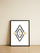 Patterns Aztec Diamond — framed, leaning against the wall thumbnail