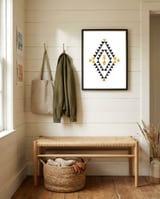 Patterns Aztec Diamond framed in a relaxed room thumbnail