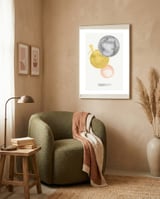 Watercolor Art No4 framed in a tender room thumbnail