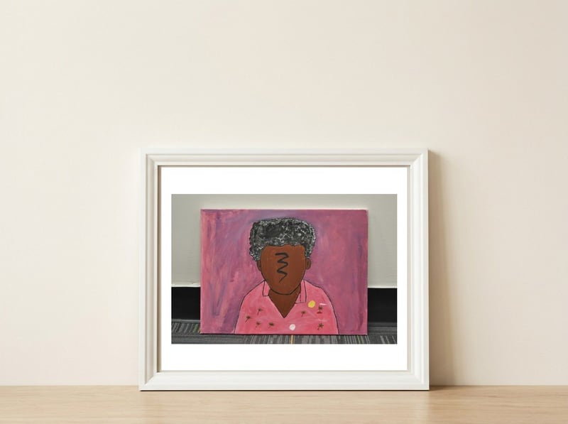The Don — framed, leaning against the wall