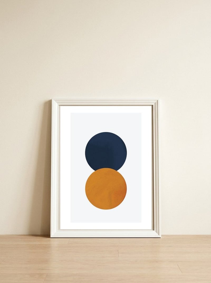 Abstract Study 2 — framed, leaning against the wall
