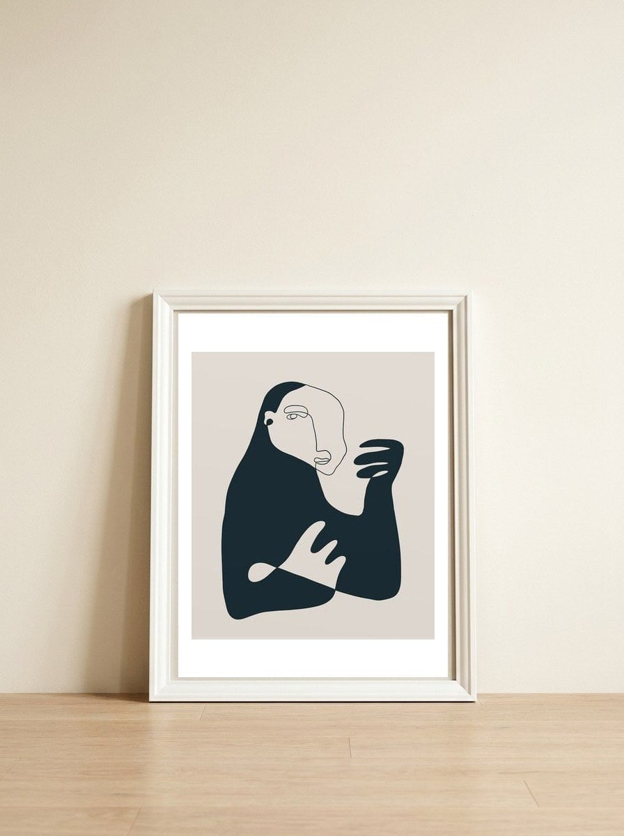 16 X 19 She Had Enough — framed, leaning against the wall