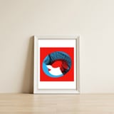 Orbital Abstracta — framed, leaning against the wall thumbnail