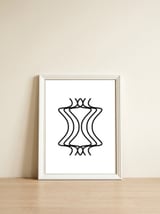 Elastic_White — framed, leaning against the wall thumbnail