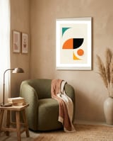 Mid Century Modern Abstract Pop  framed in a tender room thumbnail