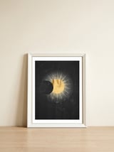 Vintage Cosmos: Solar Eclipse — framed, leaning against the wall thumbnail
