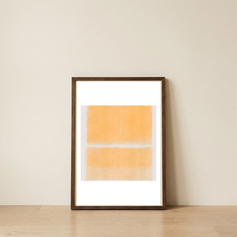 Yellow Contamination 5 — framed, leaning against the wall