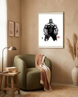 Hulk framed in a tender room thumbnail
