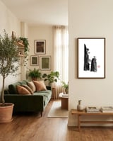 Mountain framed in a grounding room thumbnail