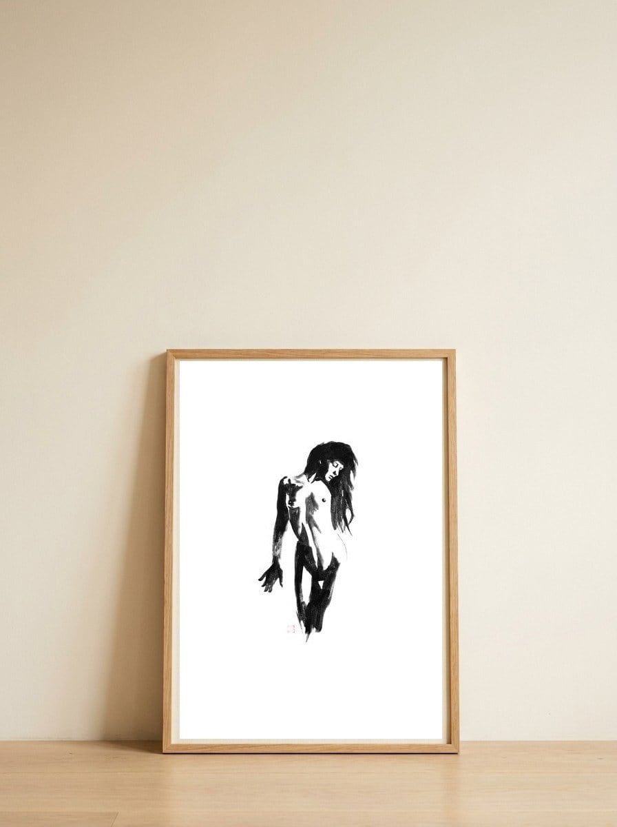 Nu 02 — framed, leaning against the wall
