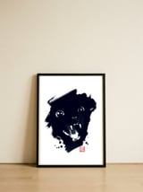Scream Cat — framed, leaning against the wall thumbnail