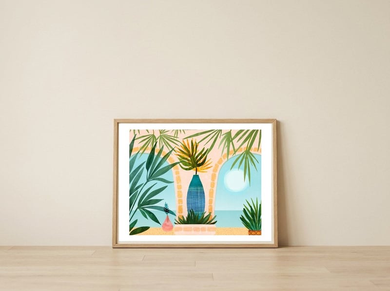Welcome to the Hotel California — framed, leaning against the wall