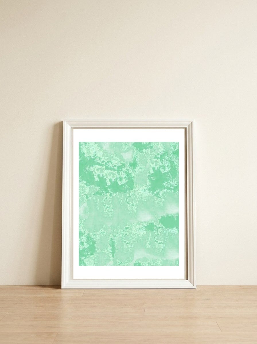Sea Green Summer — framed, leaning against the wall