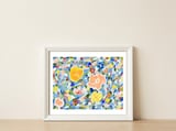 Summery Floral — framed, leaning against the wall thumbnail