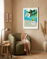 Variegated Monstera framed in a tender room thumbnail