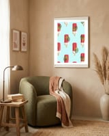 Tropical Popsicles framed in a tender room thumbnail
