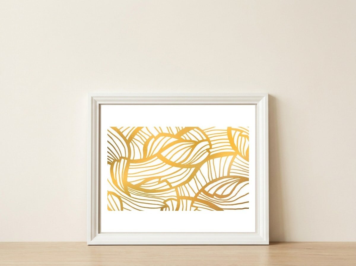 Golden Summer — framed, leaning against the wall