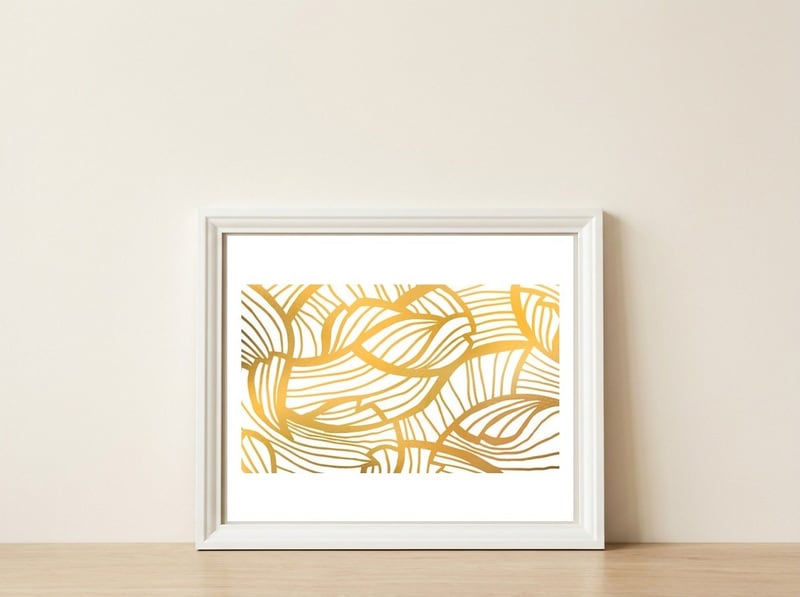 Golden Summer — framed, leaning against the wall