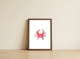 Red Crab — framed, leaning against the wall thumbnail