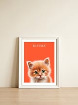 Kitten — framed, leaning against the wall thumbnail