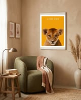 Lion Cub framed in a tender room thumbnail