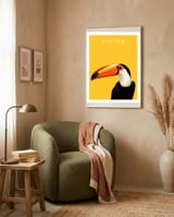 Toucan framed in a tender room thumbnail