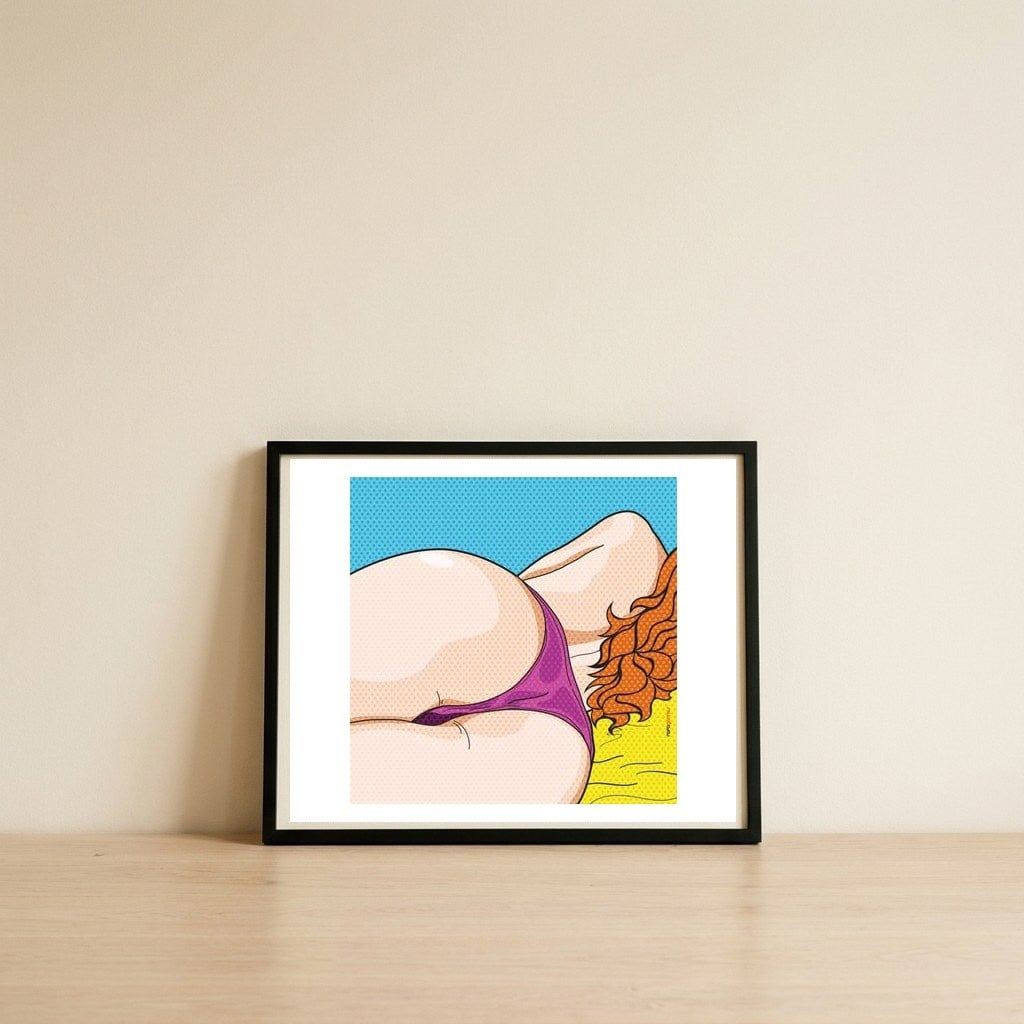 Erotika 01 — framed, leaning against the wall
