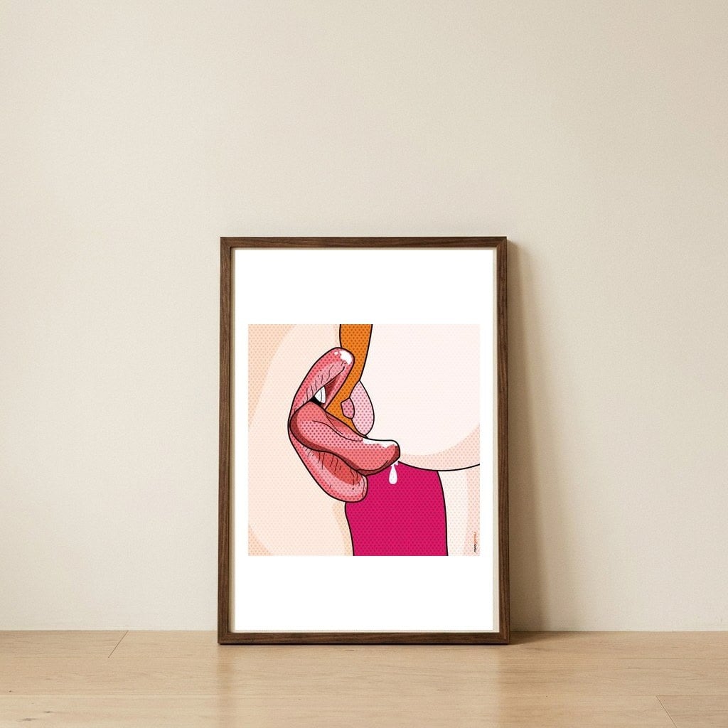 Erotika 03 — framed, leaning against the wall